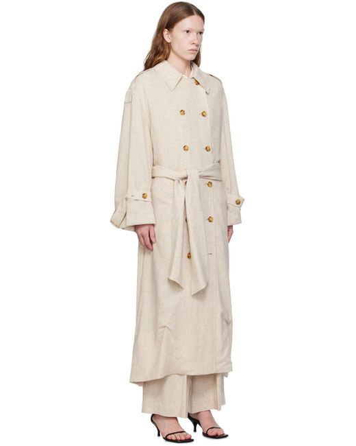 By Malene Birger Natural Alanise Trench Coat