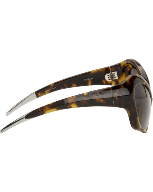 Mugler Black Cat Eye Sunglasses for men
