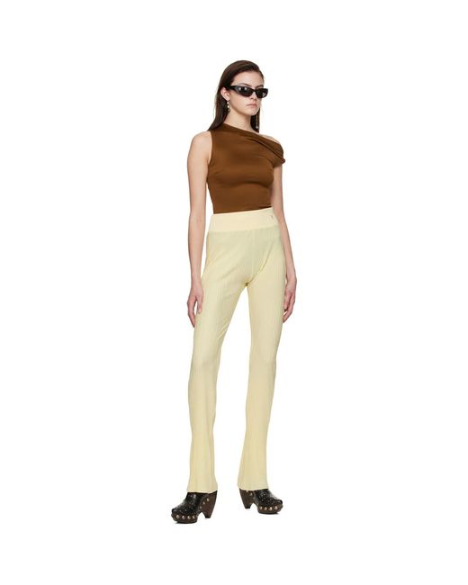 Atlein Multicolor Yellow Polyester Trousers