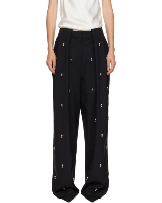 Stella McCartney Black Sphere Embroidered Balloon Trousers