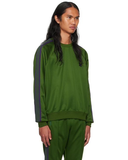 Needles Green Embroide Sweatshirt for men