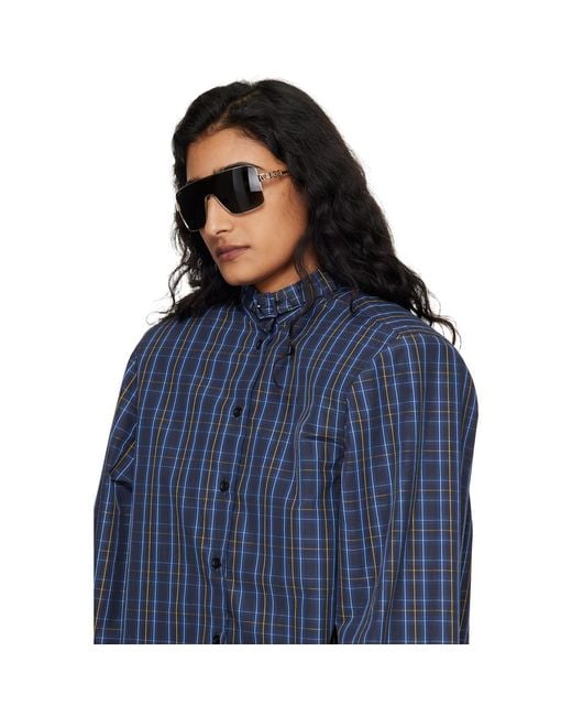 Gucci Black Block' Bending Mask Sunglasses