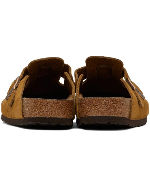 Birkenstock Black Tan Boston Soft Footbed Loafers
