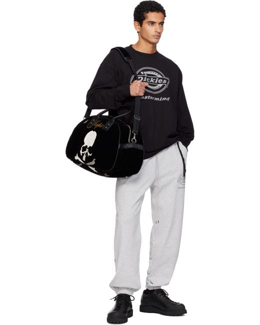 Mastermind Japan Black 'Mj' Traveling Bag for men