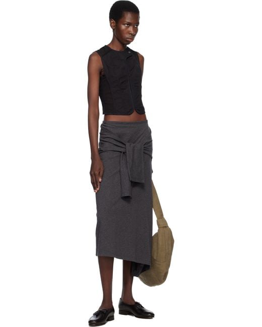 Our Legacy Black Poplin Corset Vest