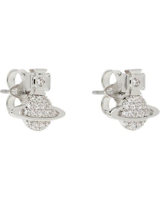 Vivienne Westwood Black Tamia Earrings for men