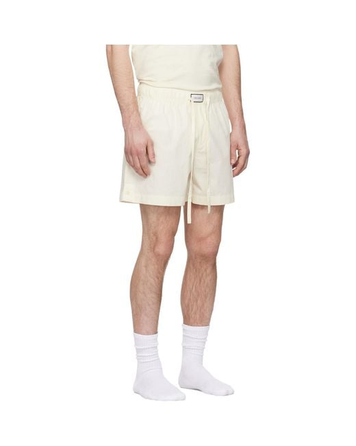 Entire studios Natural Off- Pajama Shorts for men