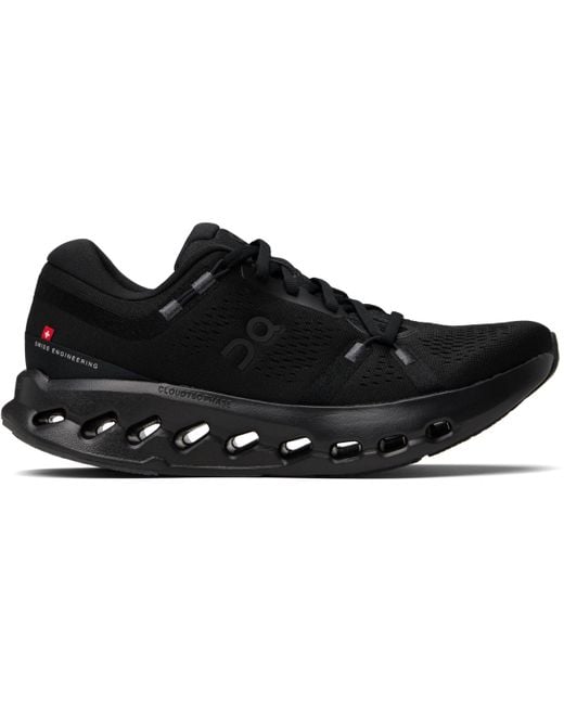 On Shoes Black Cloudsurfer 2 Sneakers for men