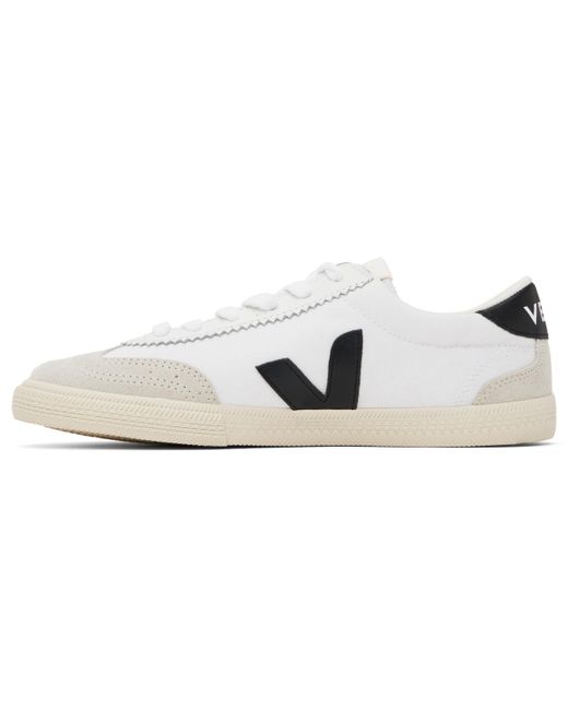 Veja Black Volley Canvas Sneakers for men