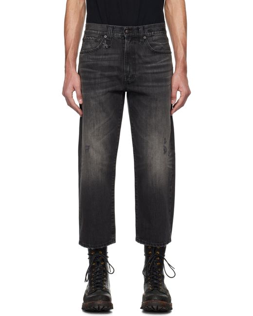 メンズ R13 ブラック Worn Wash X-Boyfriend ジーンズ Black