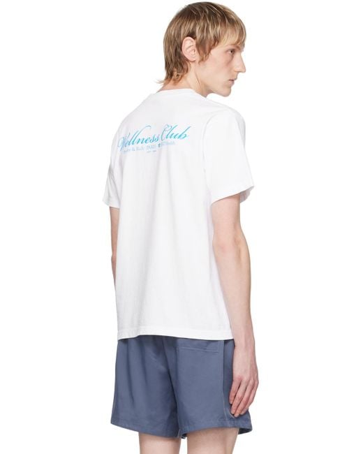Sporty & Rich White '1800 Health' T-Shirt for men