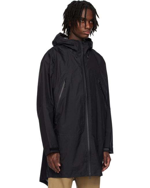 The North Face Black Packable Lt Rain Coat for men