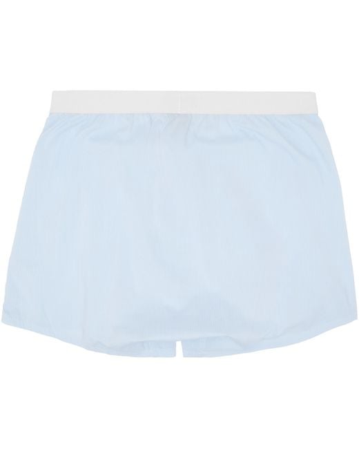 Tom Ford Blue Poplin Boxers for men