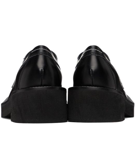 Chaussures oxford noires en cuir poli MM6 by Maison Martin Margiela pour homme en coloris Black