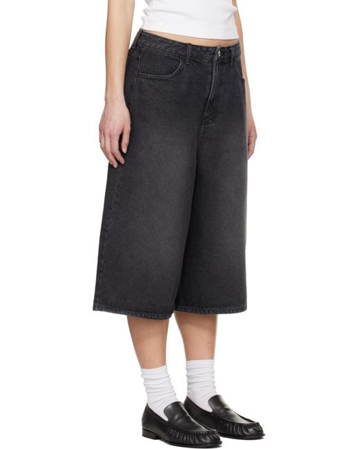 Adererror Sig; Trs Tag 01 Denim Shorts in Black | Lyst