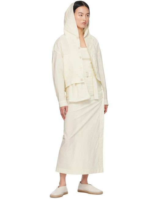 Lemaire Natural Wrap Midi Skirt