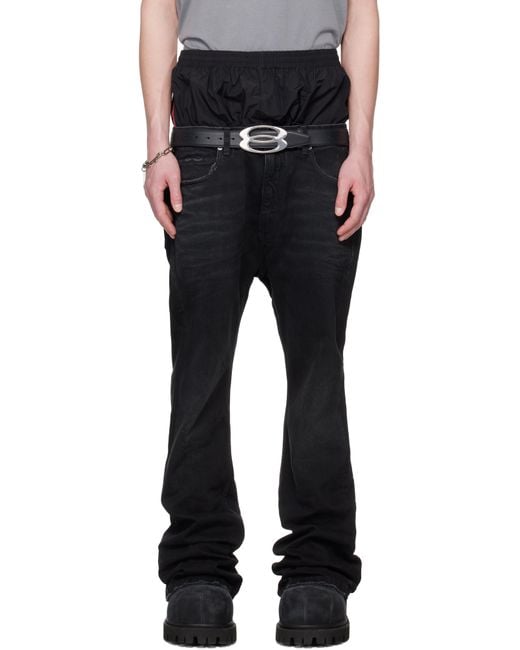 Balenciaga Black Layered Jeans for men
