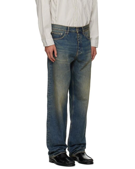 sunflower Blue Loose Jeans for men