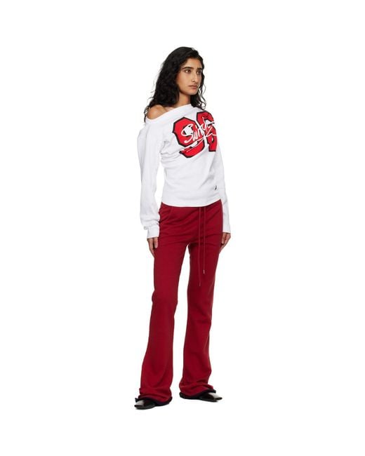 Vivienne Westwood Red '96 Switch' Long Sleeve Hebo T-Shirt