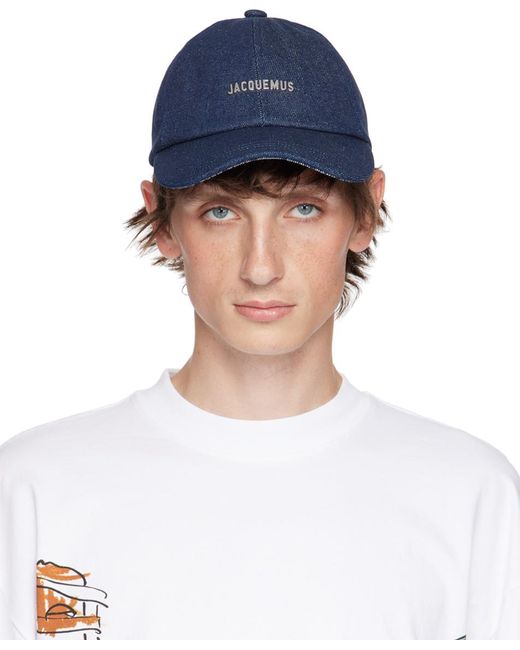 Jacquemus Blue La Casa 'la Casquette Gadjo' Denim Cap for men