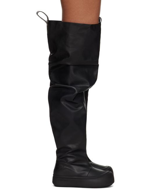 Yume Yume Black Thigh High Fisherman Tall Boots