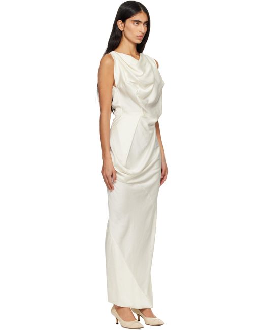Robe Longue Fond Blanc Cassé Vivienne Westwood en coloris Black