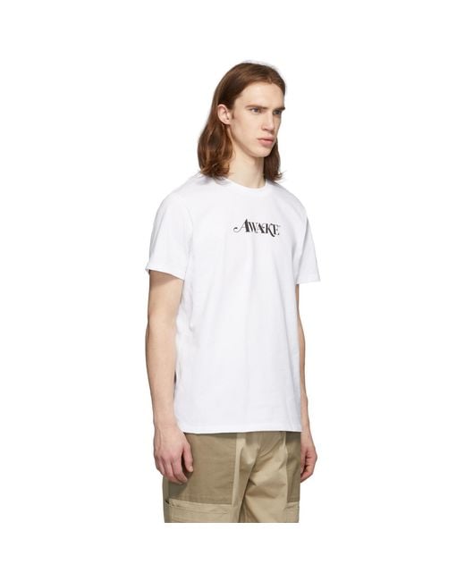 Moncler Genius 2 Moncler 1952 White Awake Ny Edition Logo T-shirt for men