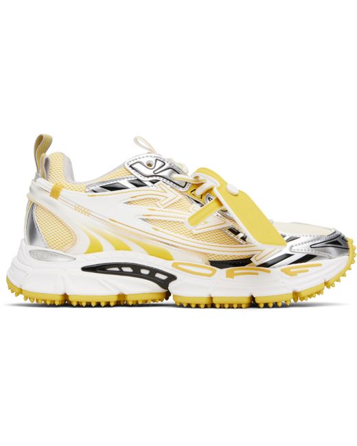 メンズ Off-White c/o Virgil Abloh イエロー＆ホワイト Be Right Back スニーカー Black