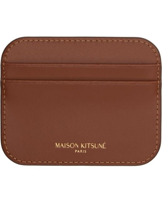 Maison Kitsuné ブラウン Edie カードケース Brown