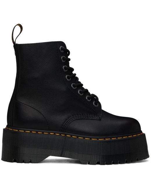 Dr. Martens Black 1460 Pascal Max Leather Platform Boots
