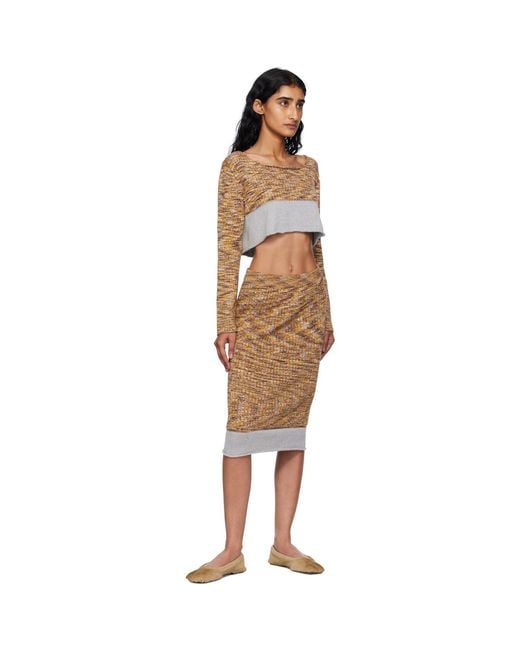 Baserange Multicolor Waste Cropped Sweater