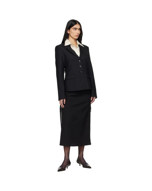 mfpen Black Tab Midi Skirt
