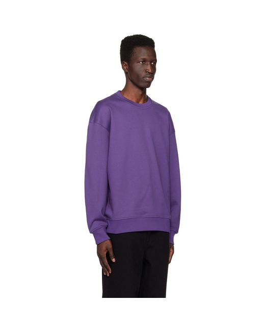 Wooyoungmi Purple Crewneck Sweatshirt for men