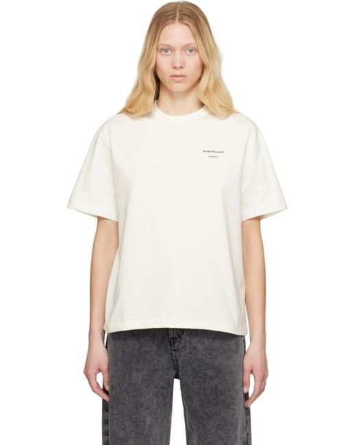 Adererror Off- Sig; 01 Tag T-Shirt in White | Lyst