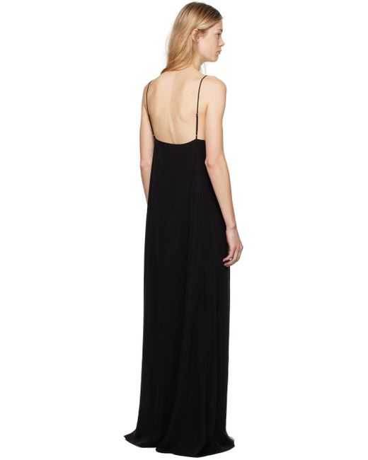 The Row Black Kole Maxi Dress