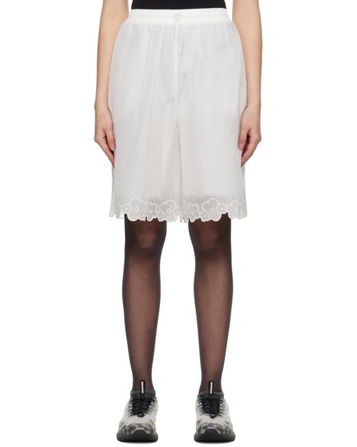Cecilie Bahnsen Arya Shorts in White | Lyst