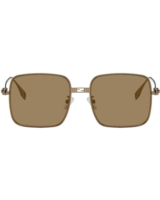 Fendi Black Brown Baguette Sunglasses