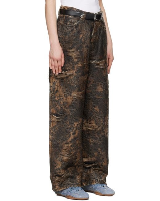 Acne Brown Super Baggy Fit 2023F Jeans