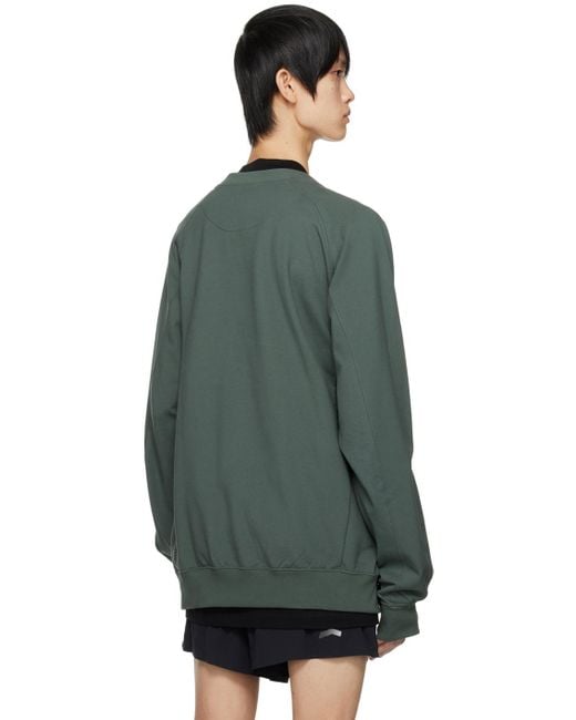 Y-3 Green Relaxed-fit Sweatshirt for men
