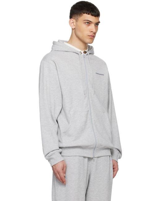 Thisisneverthat Gray Dsn Hoodie for men