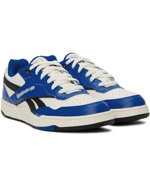 Reebok Blue & White Bb 4000 Ii Sneakers for men