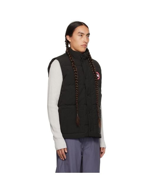 Canada Goose Black Freestyle Down Vest for men