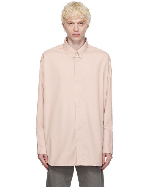 Ami Paris Pink Button Down Shirt for Men Lyst