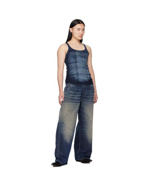 DIESEL Blue T-Urho Tank Top for men