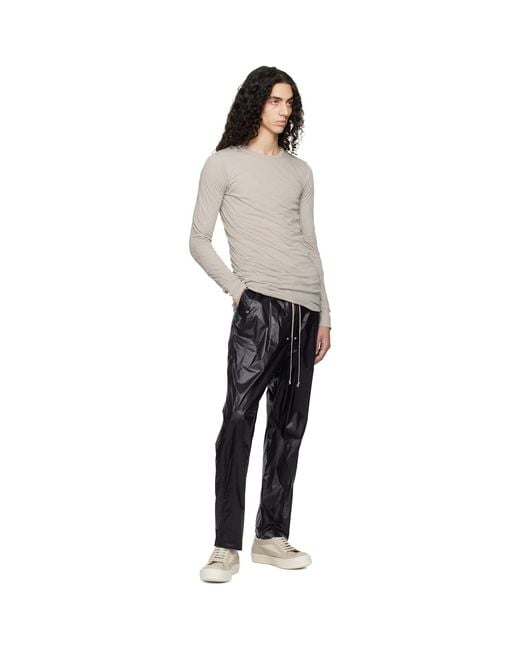 Rick Owens Black Temple Bela Trousers for men
