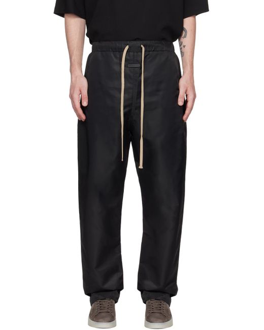 Fear Of God Black Relaxed Lounge Pants for men