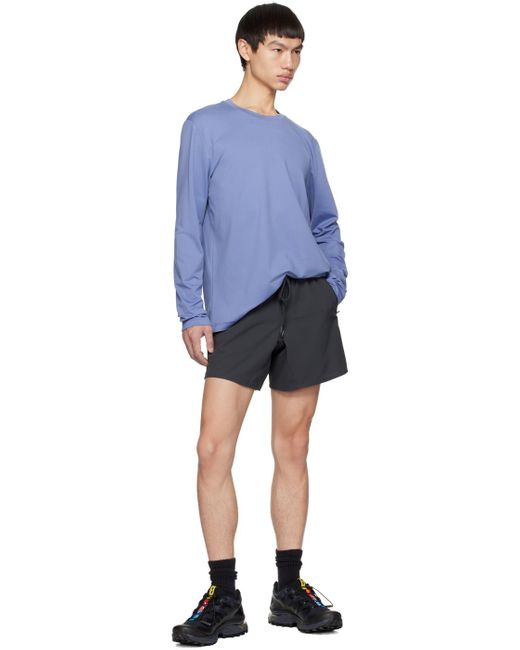 Alo Yoga Black Grey On-set Shorts for men