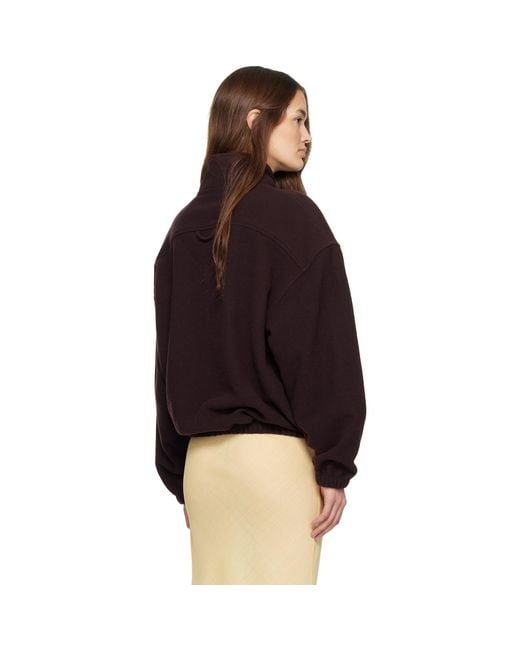 Rier Black Fleece Tourbe Sweatshirt