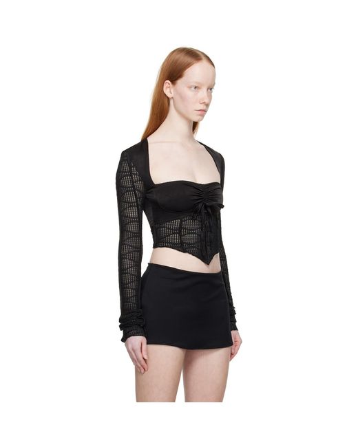 GUIZIO Black Archangel Swirl Long Sleeve T-Shirt