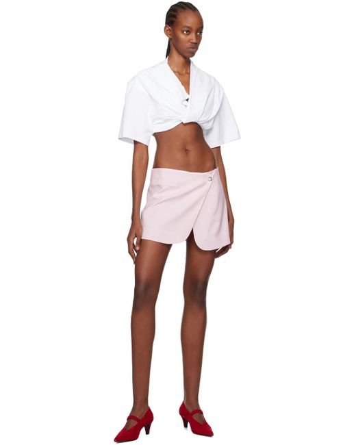Coperni Pink Tailored Miniskirt